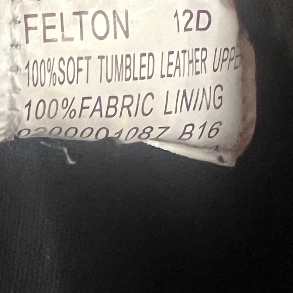 Polo Ralph Lauren Felton Leather Men's Low-Top Casual Sneakers, Black/White, 12 - Picture 4 of 13